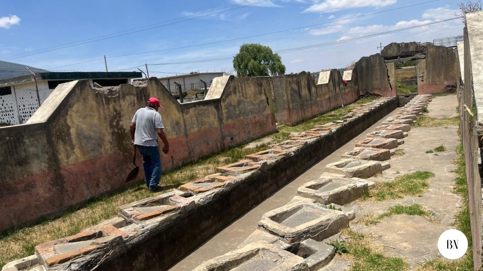 En ruinas lavaderos   en Atlacomulco